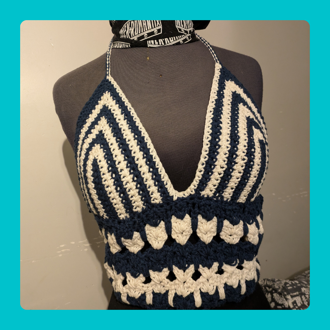 Cat Crocheted Top