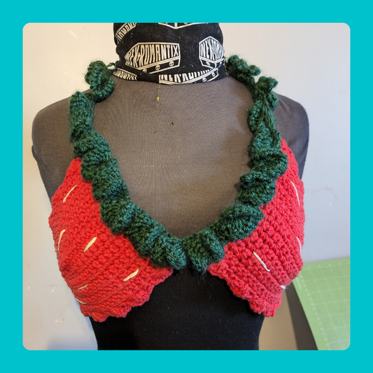 Strawberry Crocheted Top