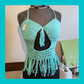 Blue Peekaboo Crocheted Top