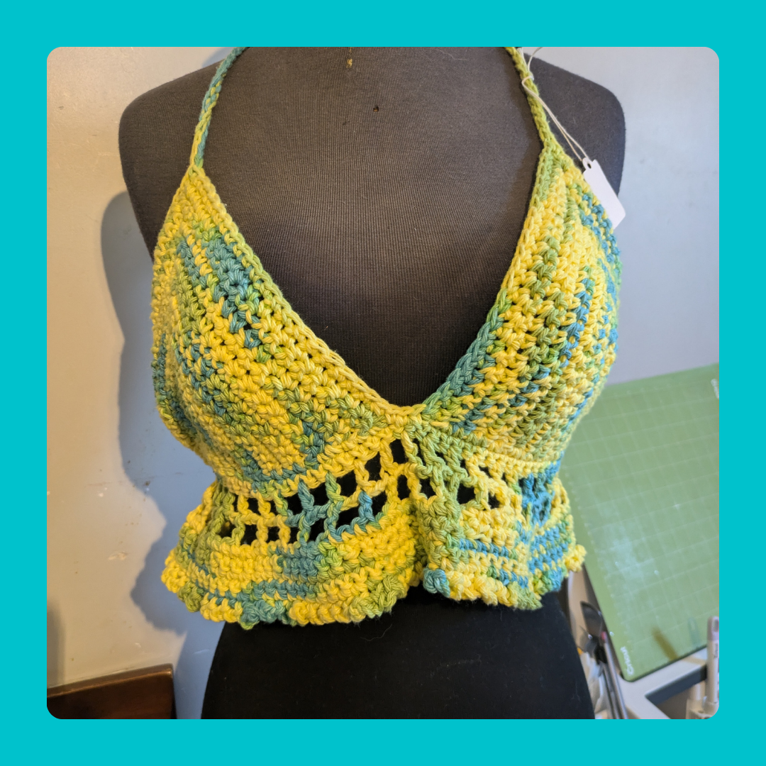 Mesh Crocheted Top