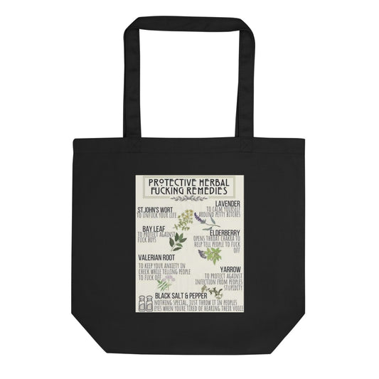 Protective Herbal Fucking Remedies Eco Tote Bag