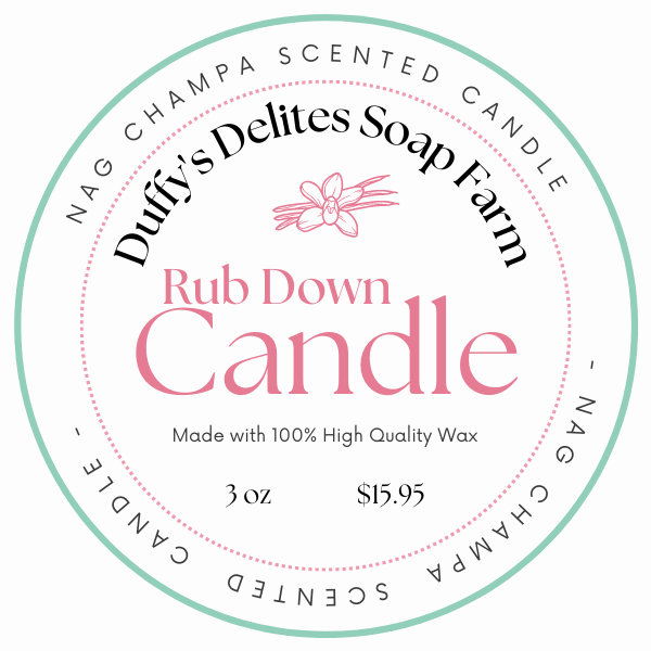 Rub Down Candle