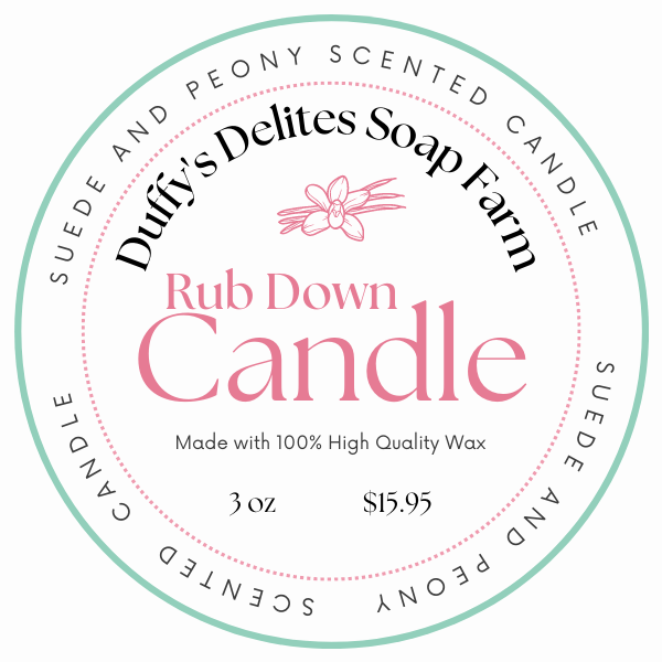 Rub Down Candle